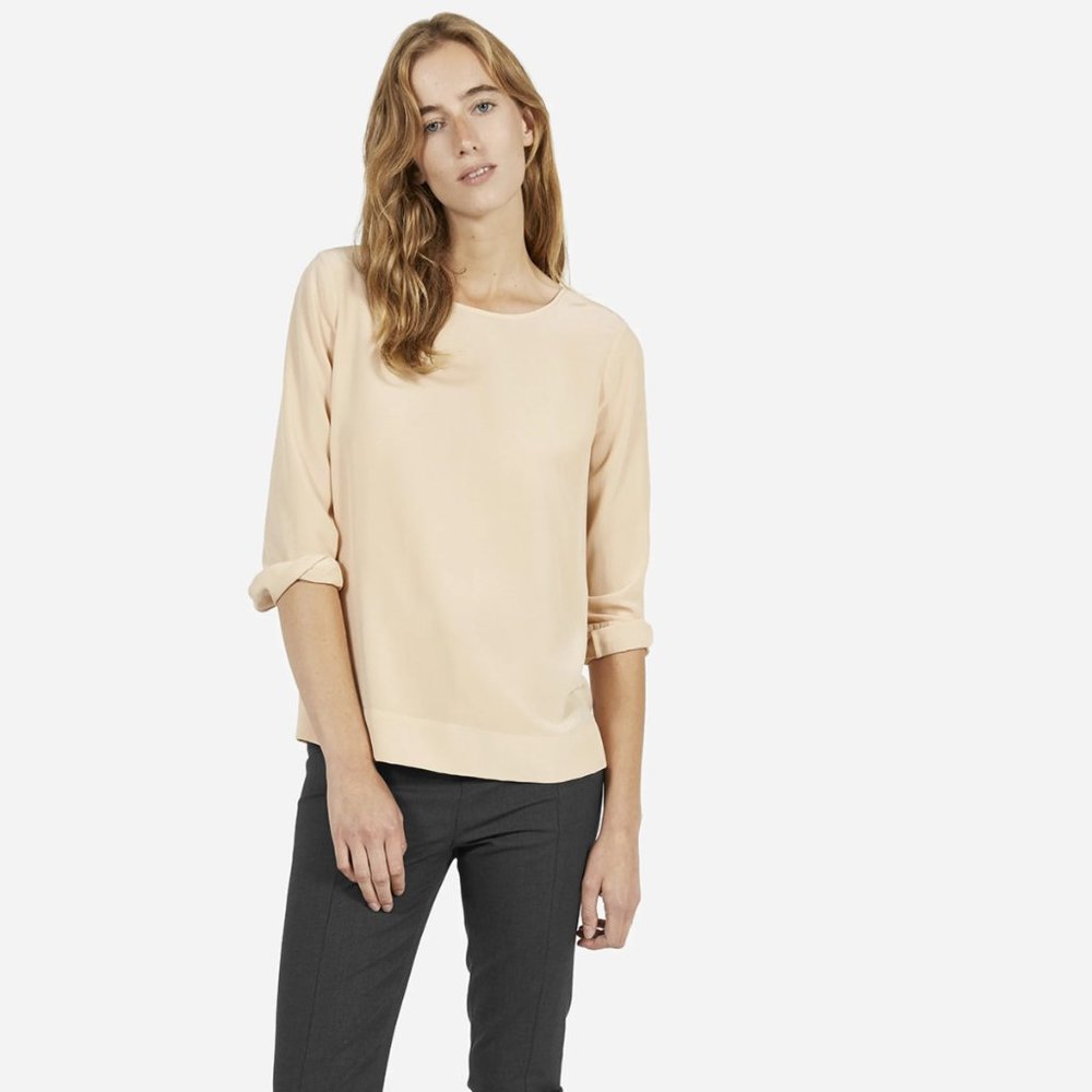Everlane The Silk Long-Sleeve Tee